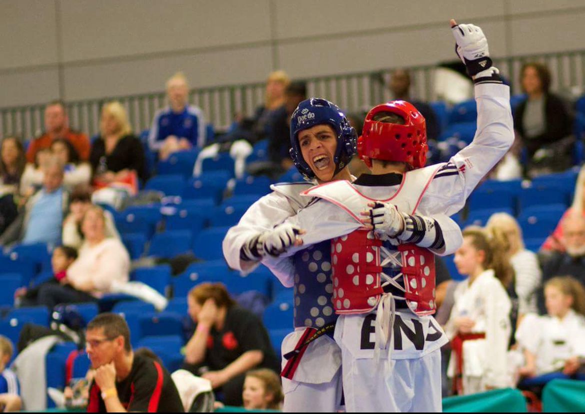 Teenagers practicing dynamic kicks at NGTC Putney